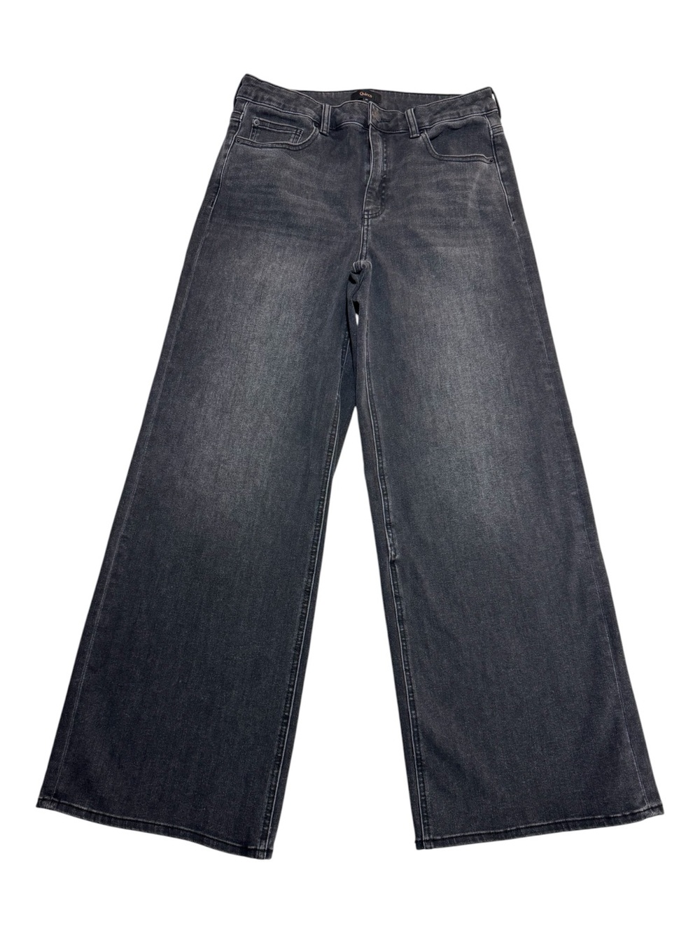 Quince Bella Stretch Wide Leg Jeans in Faded Black - Size 31
